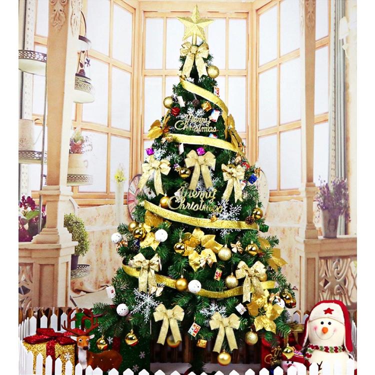 Cây thông noel xanh 1m8 kèm bộ phụ kiện trang trí giáng sinh