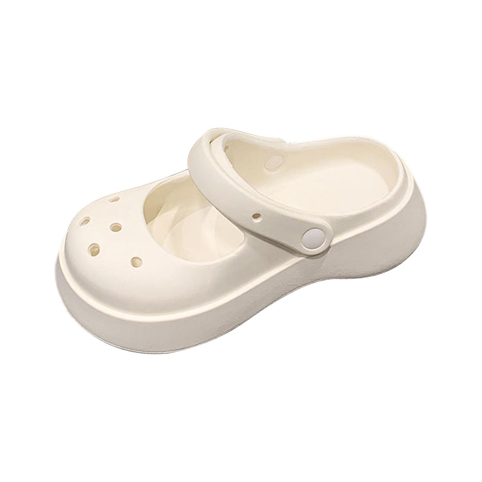 Clog Slipper Shoes Comfortable Closed Toe Heels Non Slip Nursing Shoes Slippers for Couples Women Female Beach Indoor Bathroom