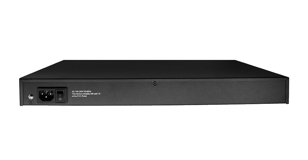Bộ chuyển mạch 26 port unmanaged Gigabit Ethernet switch, 24 port Gigabit PoE, 2 SFP, 400W power supply - Xmethod Network - Hàng chính hãng