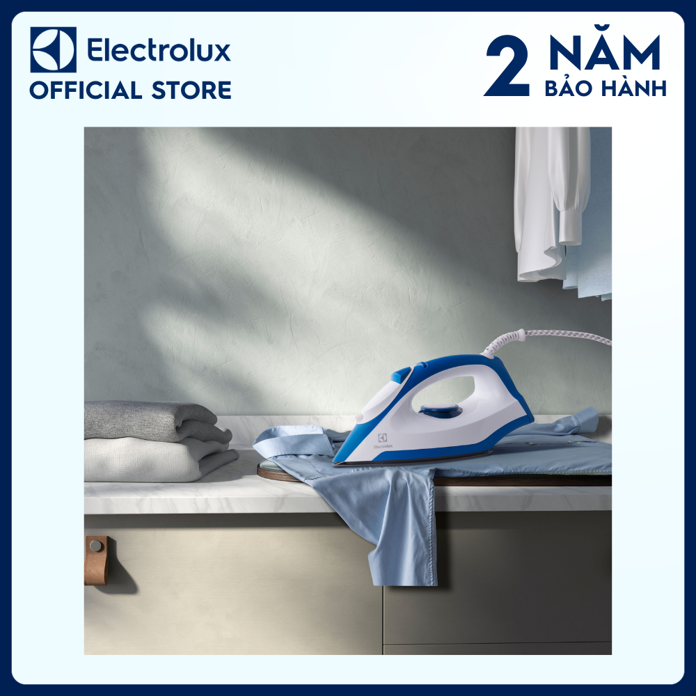 Bàn ủi Electrolux EasyLine EDI2004 - Mặt đế chống dính, là ủi dễ dàng và mượt mà, dễ dàng điều khiển, tiếp cận khu vực khó nhất [Hàng chính hãng]