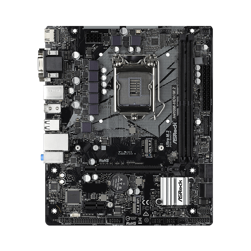 Mainboard ASROCK H410M-HDV/M.2 (Intel H410, Socket 1200, m-ATX, 2 khe Ram DDR4) - Hàng Chính Hãng