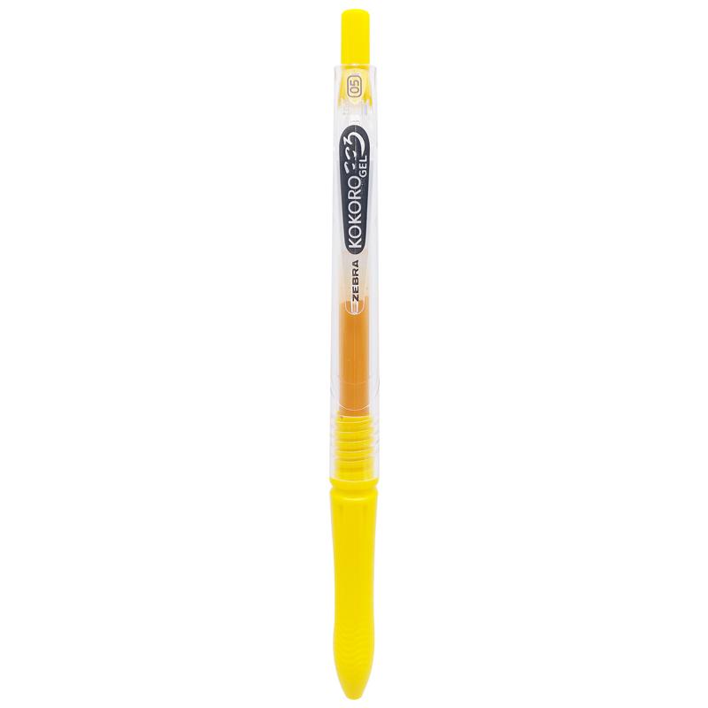 Bút Gel Zebra Kokoro 0.5mm - Zebra KOKORO-YL - Mực Vàng