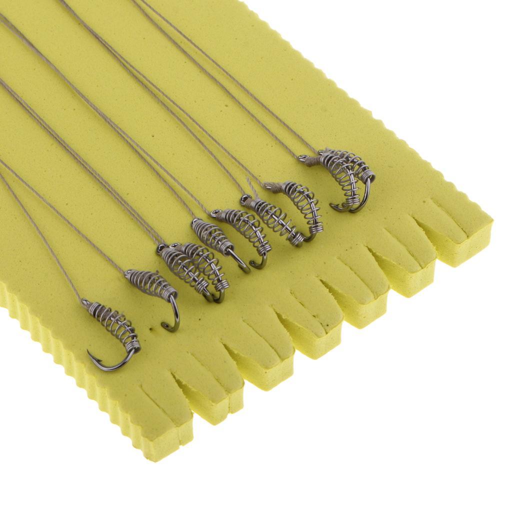 2-4pack 5pairs Spring Hooks Barbed Swivel Fishing Hooks Accessories Hook Size 7