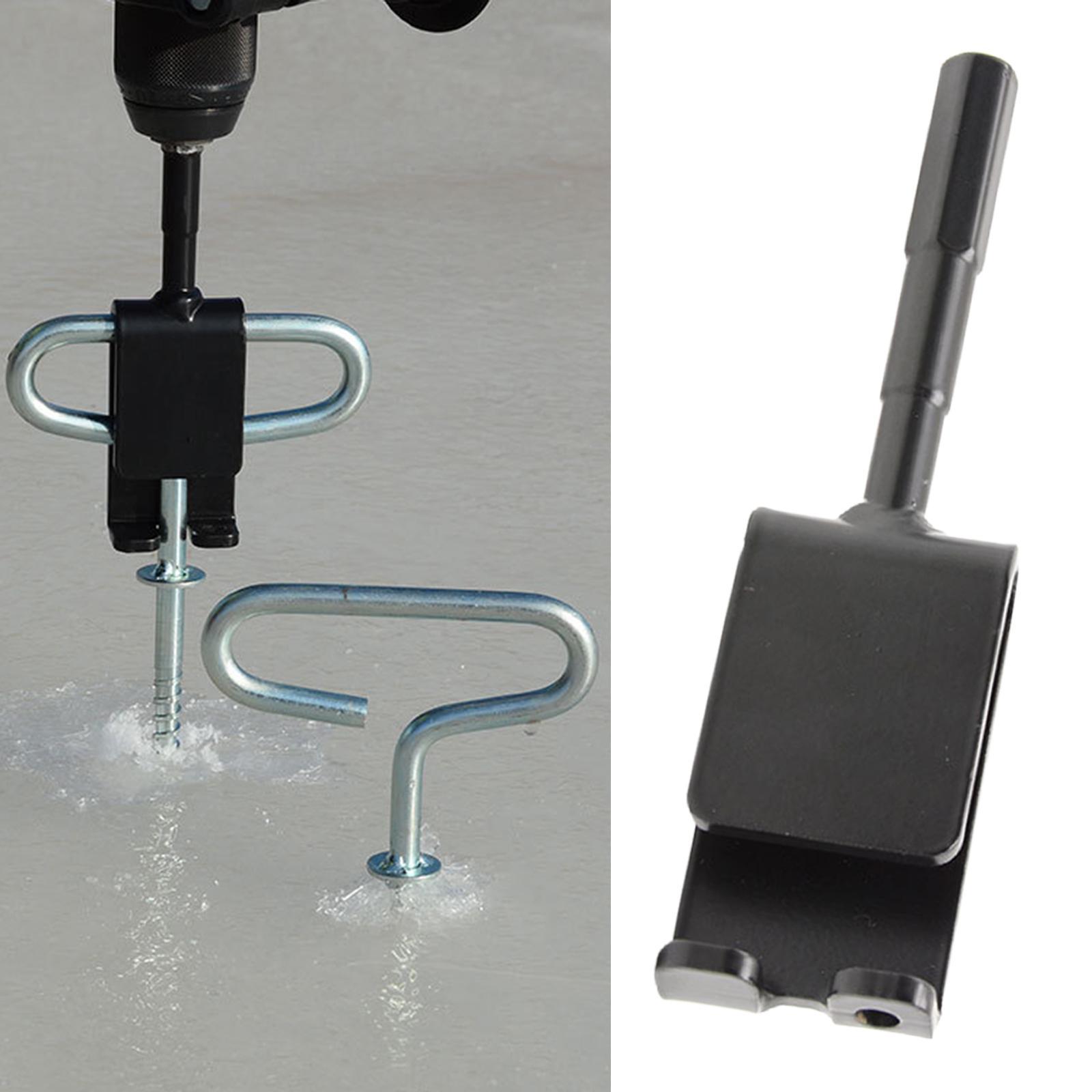 Ice Anchor Power Drill Adapter, Portable Shelter Tent Fixer Accessory for Nails Ice Fishing Anchors Fixation of Canopies