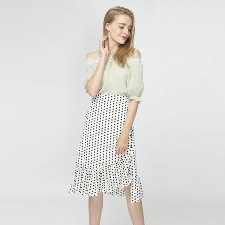 SKIRT01-CHÂN VÁY CHẤM BI BÈO s-6xl