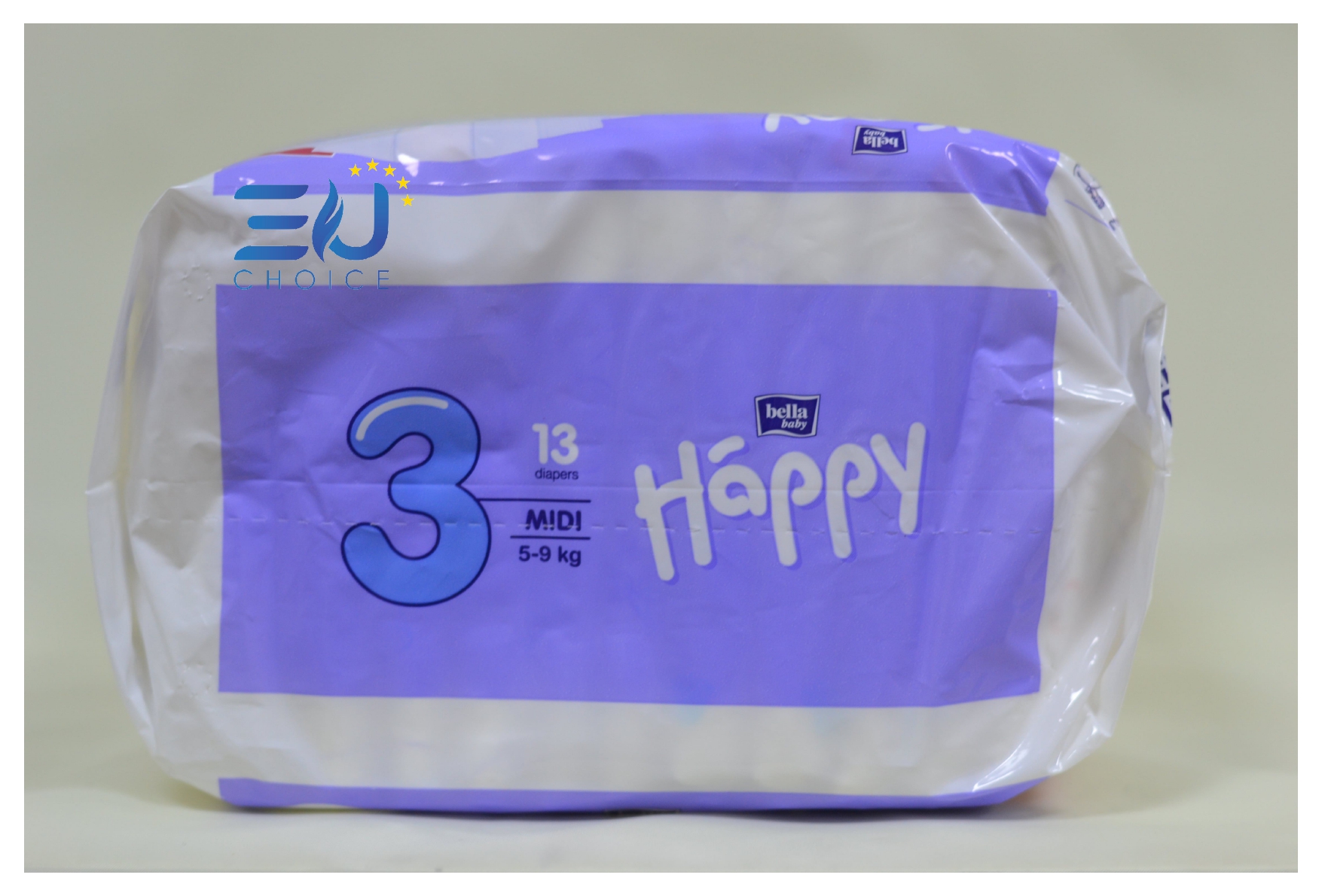 Bỉm T3, tã dán cao cấp BELLA HAPPY nhập khẩu Pháp 52 miếng cho bé 5-9kg thoáng mát, thấm hút, chống tràn