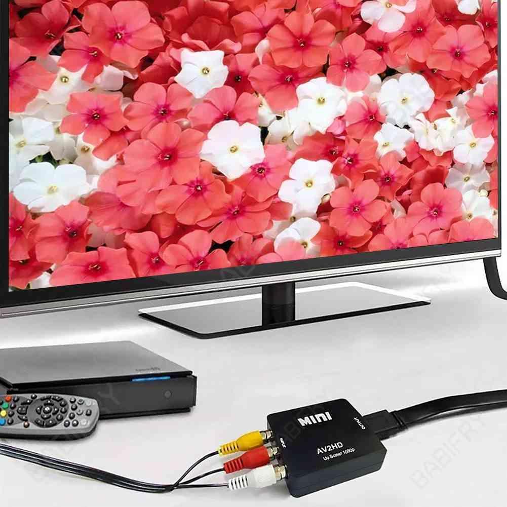 Bộ ChuyểN ĐổI AV Sang HDMI 1080P MINI AV2HDMI Cho HDTV