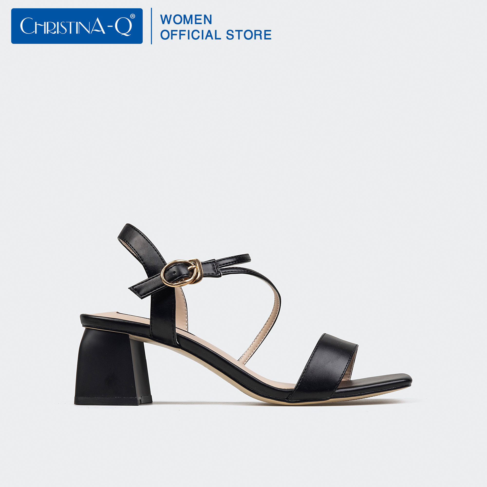 Giày sandals nữ gót trụ ChristinA-Q XDN280