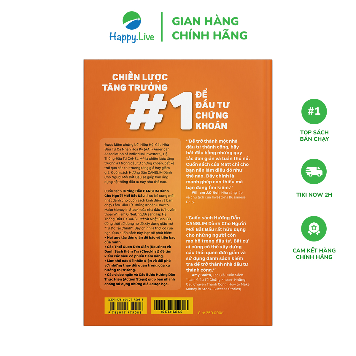 Bộ sách Làm Giàu Từ Chứng Khoán phiên bản mới + Hướng Dẫn Thực Hành CANSLIM Cho Người Mới Bắt Đầu