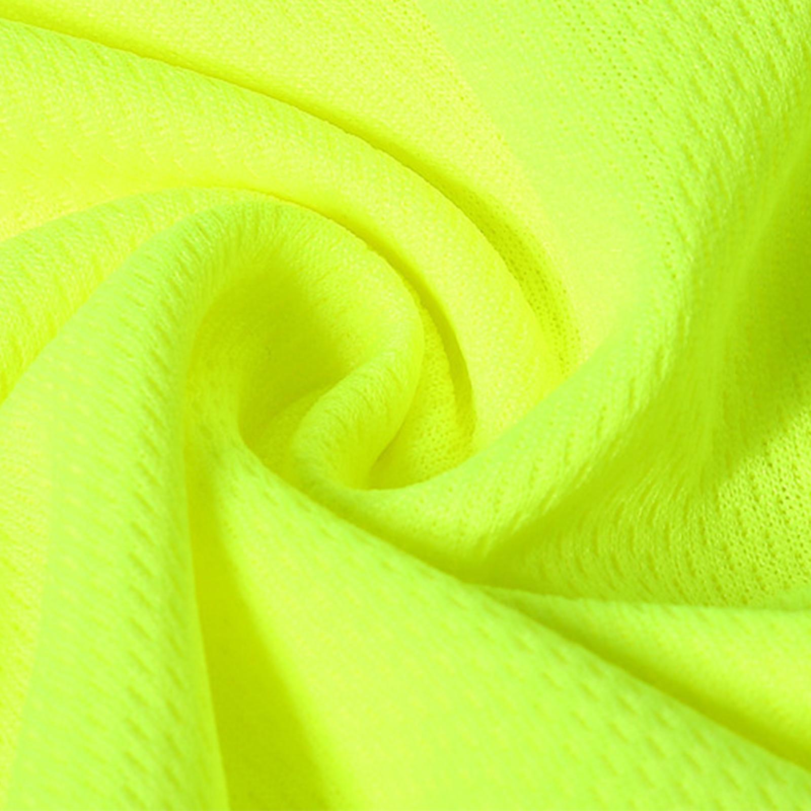 High Visibility Short Sleeve Construction Shirt Quick Drying High Visibility Reflective Shirts for Night Work Cycling Firefighter Women