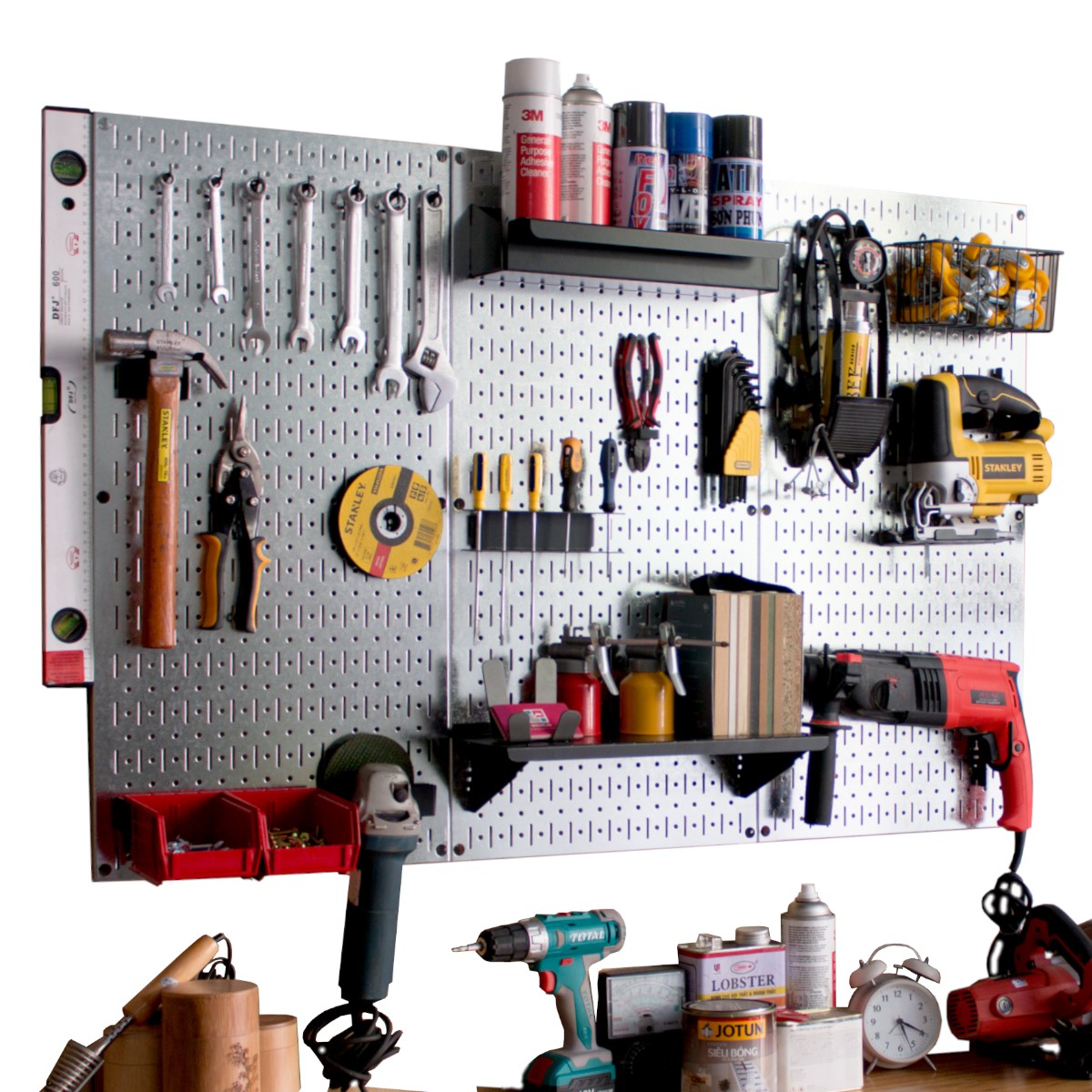 Bộ 2 Giá Treo Dụng Cụ 35 Pegboard - Móc Treo Đồ Nghề Sử Dụng Với Bảng Treo Dụng Cụ Sửa Chữa Pegboard Cơ Khí SMLIFE