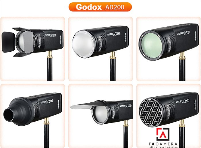 Tản sáng Godox AK-R12 Bounce dùng cho Flash Godox V1, AD200 Hàng Chính Hãng