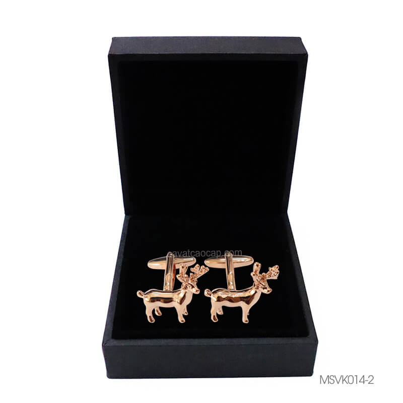 Khuy măng set, cufflinks măng set-Khuy măng set cài áo cho nam  màu vàng kim MSVK014