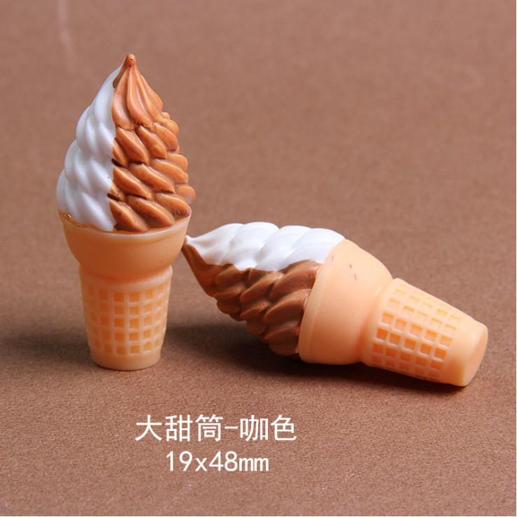 Mô hình các loại kem que , kem ốc quế trang trí nhà búp bê, móc chìa khóa, DIY