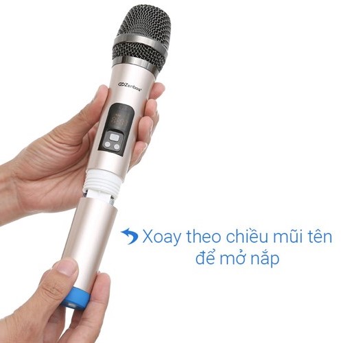 Micro không dây Zenbos MZ-201 kết nối 50m (Hàng Chính Hãng)