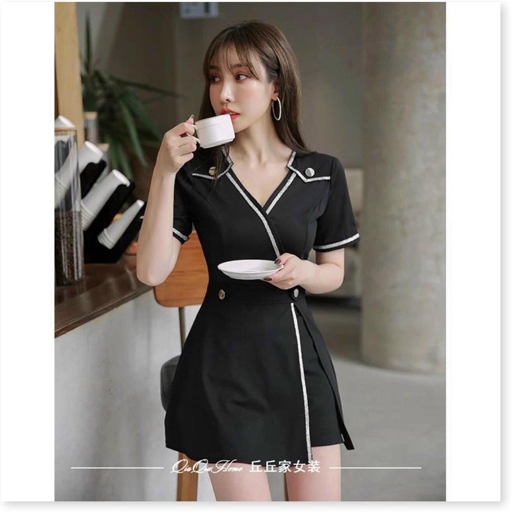 Set đính nút poly 2 da ngắn cực xinh xắn cho các chị em KHANH AN FASHION