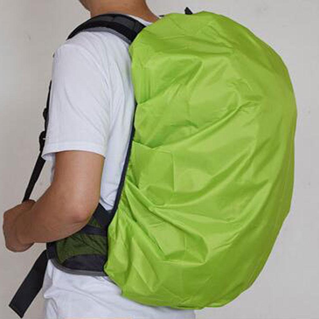 2x Backpack Rucksack Rain Cover Water/ Dustproof for Sports Camping Hiking Travel - Green, One Size