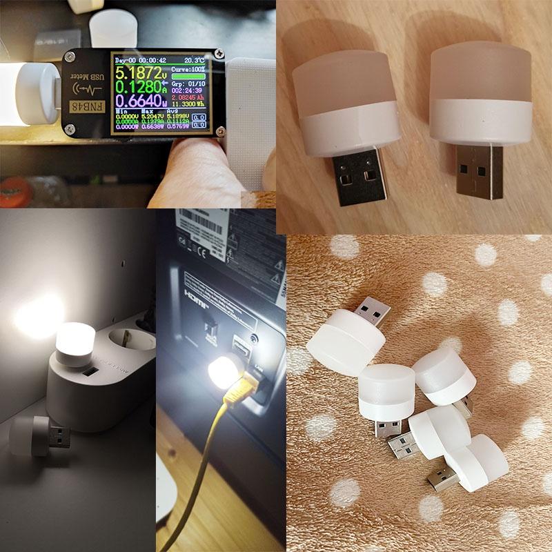 Đèn LED Đọc Sách Bảo Vệ Mắt Sạc Cổng Usb Hình Tròn Nhỏ Gọn