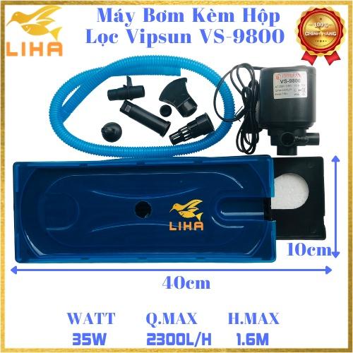 Máy Bơm Kèm Hộp Lọc Vipsun VS-9800 - Máy Lọc Nước Cho Hồ Cá