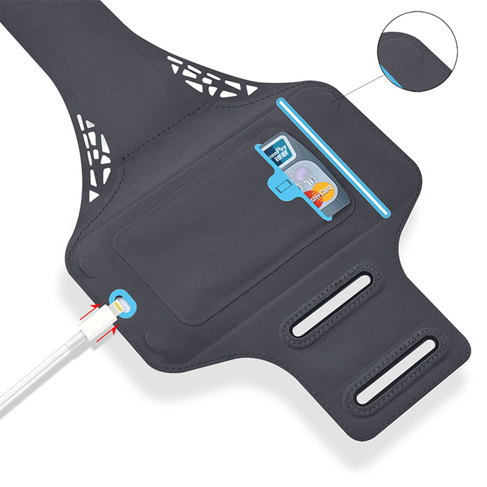 Bao, Túi đựng Điện Thoại tới 6.5 Inch Đeo tay chạy bộ ,Tập thể dục Rhino B103 Kháng nước, chống thấm, có thể cắm tai nghe phù hợp điện thoại Samsung, Iphone, Sony, Xiaomi,... - Hàng chính hãng