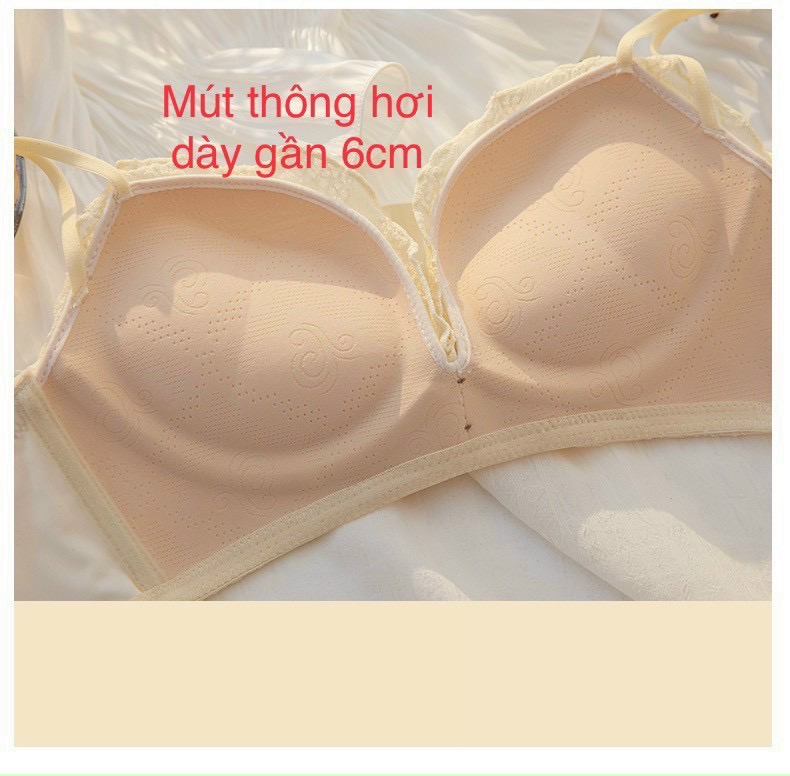 Áo ngực không gọng, mút dày 6cm, thông hơi cao cấp form đẹp mã VA765