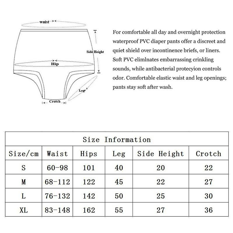 ABDL Tã Người Lớn Pvc Có Thể Tái Sử Dụng Cho Bé Quần Tã Onesize Nhựa Bikini DDLG Người Lớn Bé Mới Quần Lót Xanh Dương Tã