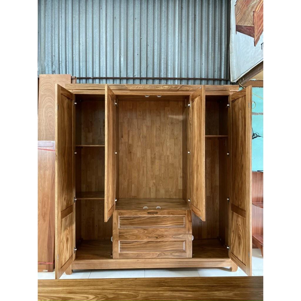 Tủ Quần áo 4 cánh Hương Xám