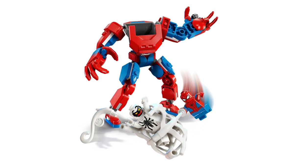 Đồ Chơi Lắp Ráp Robot Người Nhện Đại Chiến Antin-Venom - Spider-Man Mech Vs Anti-Venom - Lego Superheroes 76308 (107 Mảnh Ghép)
