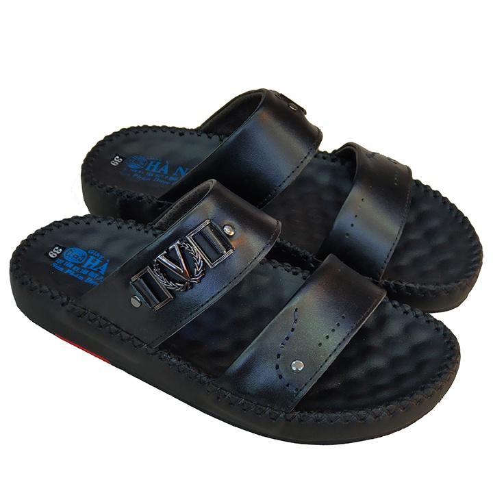 Dép Nam Quai Ngang HÀ NAM Da Bò Thật Cao Cấp DNA2082C