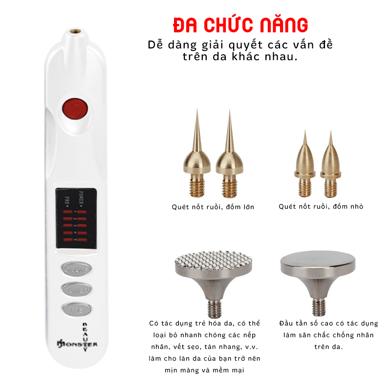 Đầu kim vàng thay thế cho máy nhấn mí Plasma, máy đốt nốt ruồi, máy 5in1