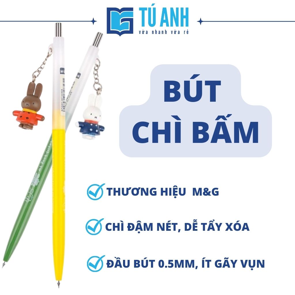 Bút chì bấm MG MF3009A treo hình thỏ 0.5mm