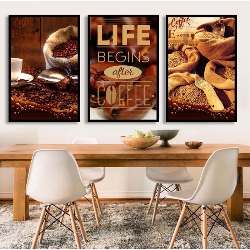 Bộ 3 tranh tráng gương 3d cao cấp/quán cafe/tranh treo tường/spa/phòng khách