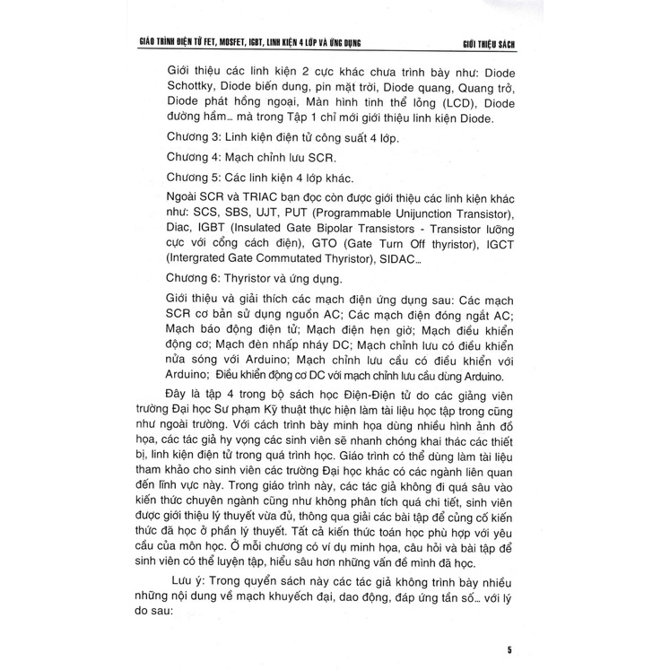 Sách - Giáo Trình Điện Tử FET - MOSFET - IGBT Linh Kiện 4 Lớp Và Ứng Dụng - STK