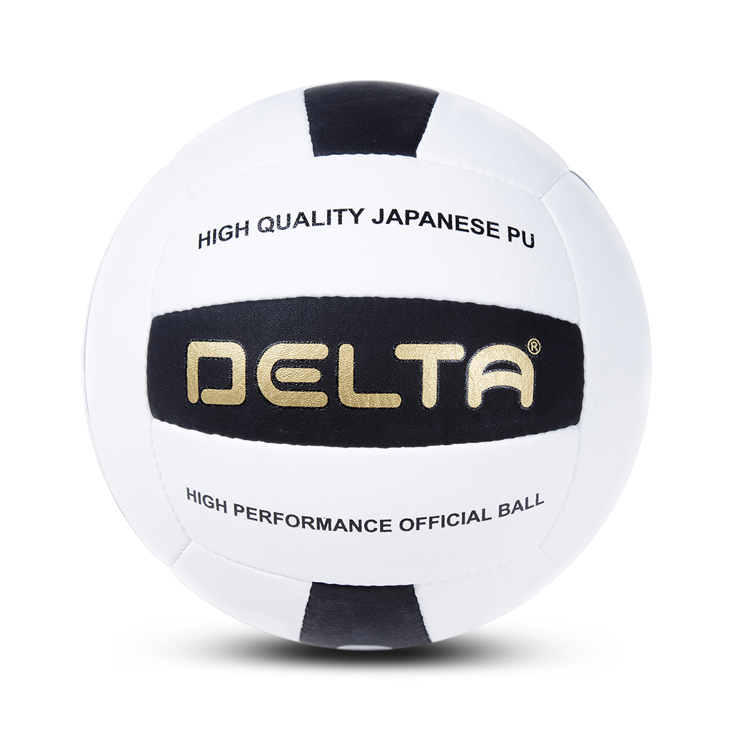 Bóng chuyền khâu tay cao cấp DELTA 5C chất liệu PU microfiber chơi cho sân trong nhà hoặc ngoài trời