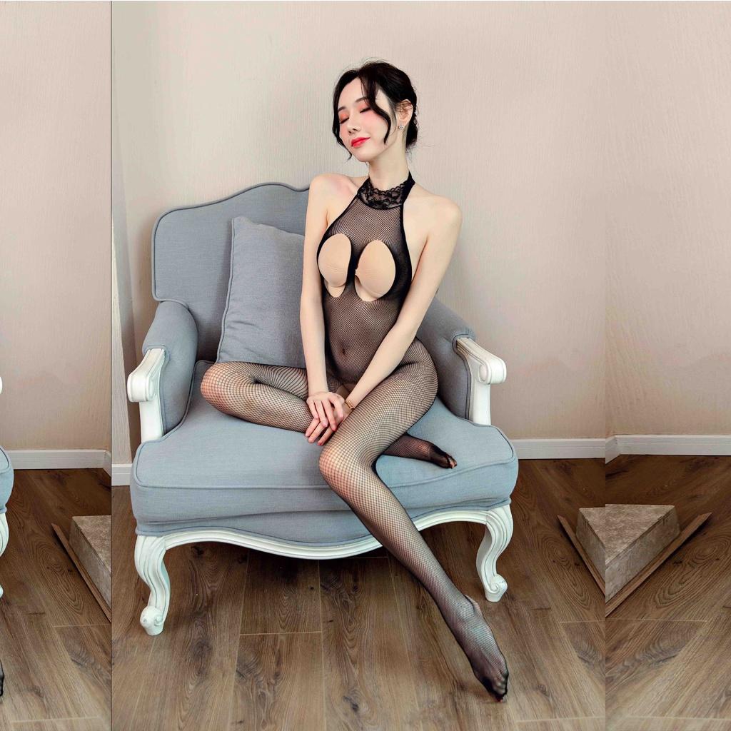 Đồ ngủ sexy cosplay lưới xuyên thấu - bodysuit gợi cảm B87