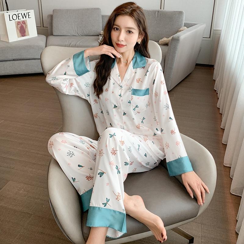 Pijama Lụa - Đồ Bộ Nữ Dài Tay Cao Cấp Nhiều Mẫu Họa Tiết Đẹp DDLP13