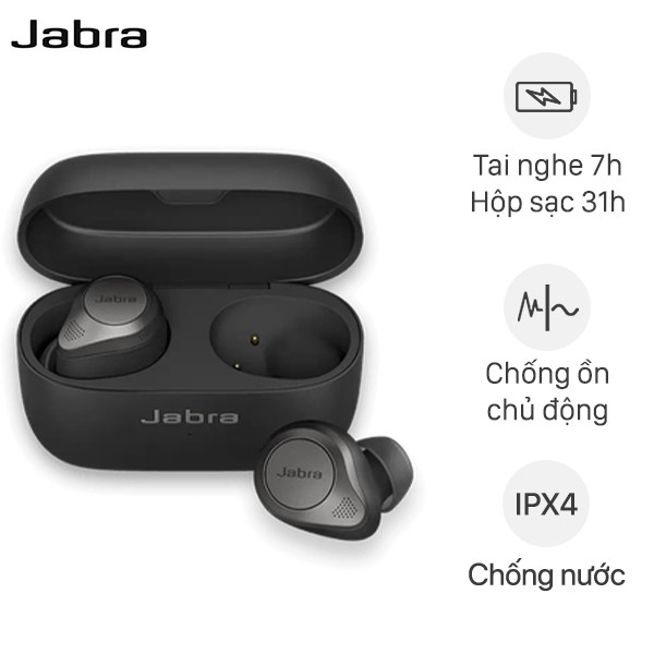 Tai nghe True Wireless Jabra Elite 85t hàng chính hãng new 100%