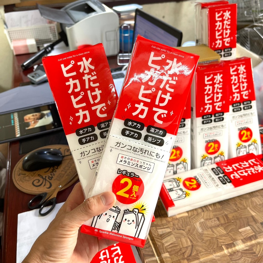 Miếng mút Melamine Sponge - Bar - Made in Japan