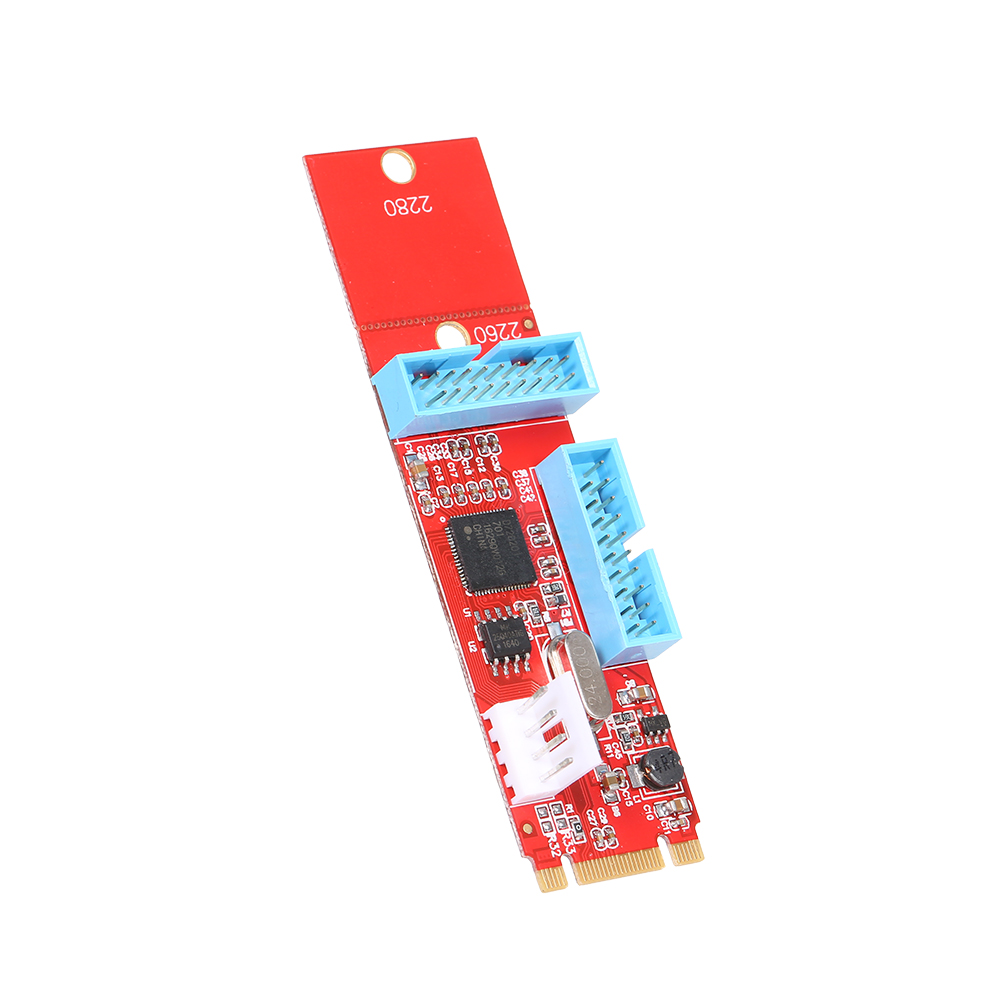 Bộ Chuyển Đổi Ngff M.2 Sang USB3.0 Với 19 Pin 2 Cổng Hỗ Trợ 2260/2280