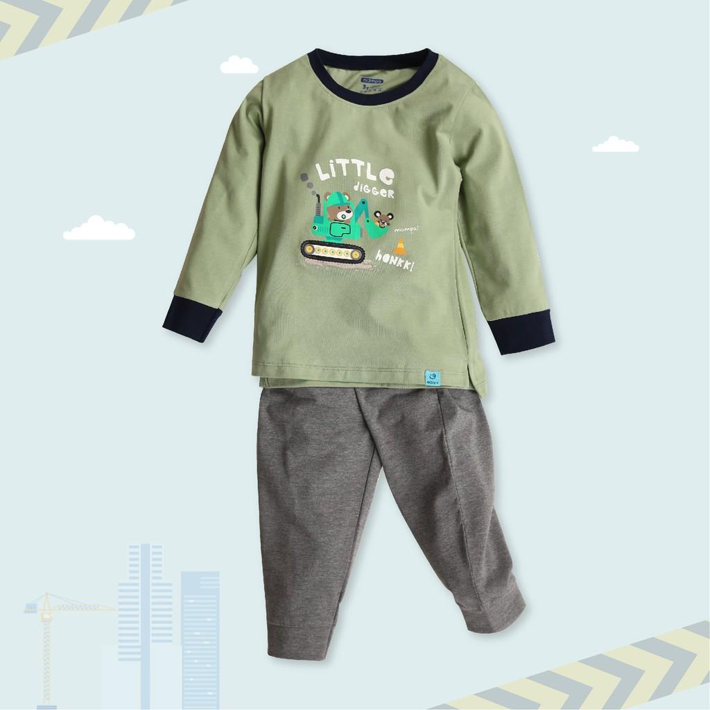 Bộ Dài Tay In Hình Bé Trai MP806