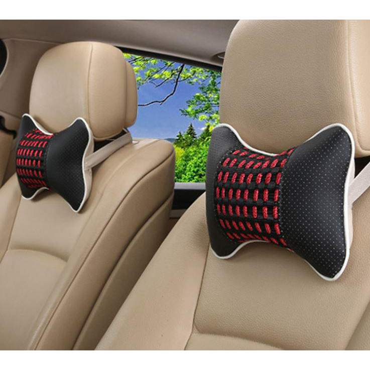 BỘ GỐI TỰA ĐẦU XE Ô TÔ BẰNG SỢI BÔNG 3D THOÁNG KHÍ