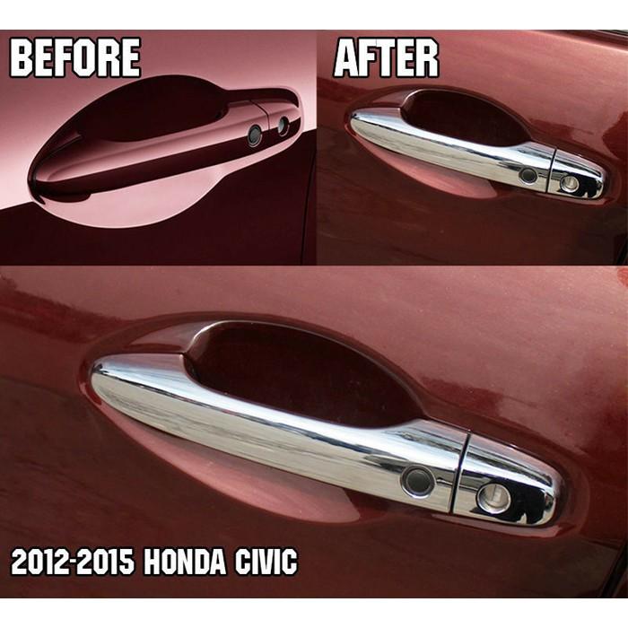 Bộ ốp tay nắm, ốp hõm cửa xe Honda Civic 2016-2019