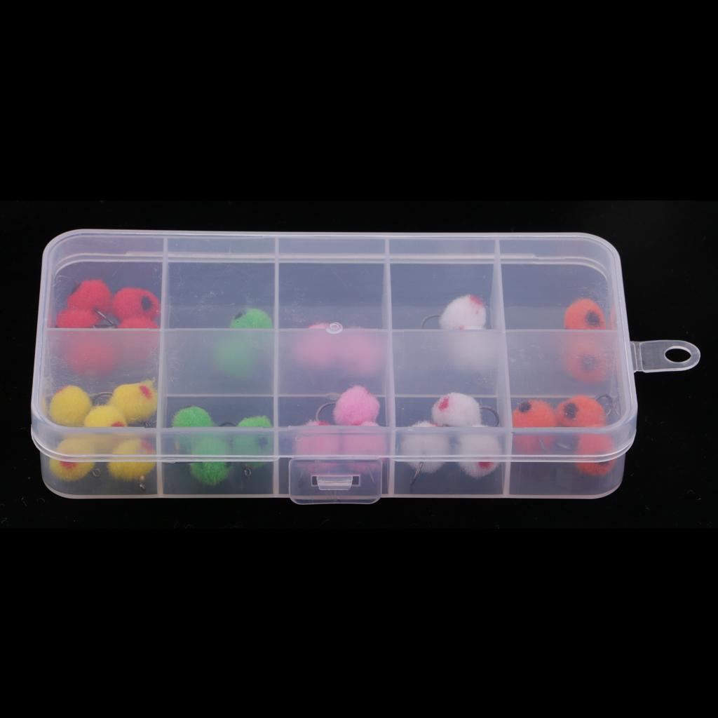 36pcs Salmon Egg Flies, Fly Fishing Flies for Steelhead/Trout/Salmon