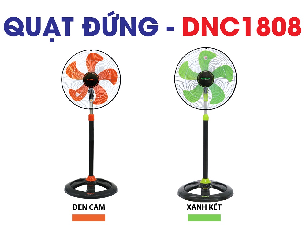 Quạt đứng 5 cánh 65W SENKO DCN1808 - Hàng chính hãng