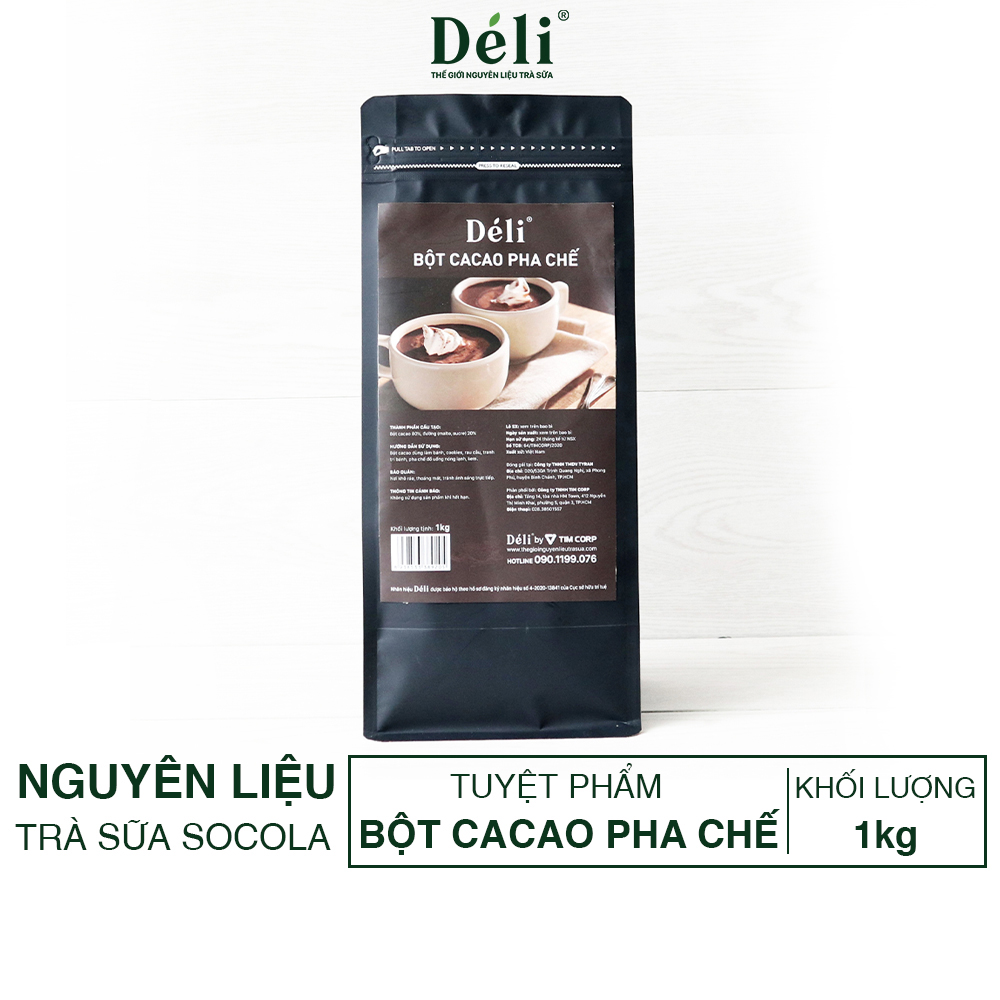 Bột cacao pha chế Déli