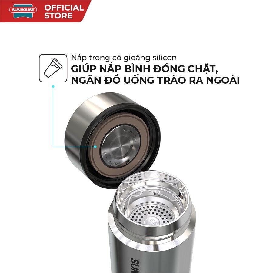 BÌNH GIỮ NHIỆT INOX 304 SUNHOUSE 900ML Và 450ML( BH Chính Hãng toàn quốc 12T