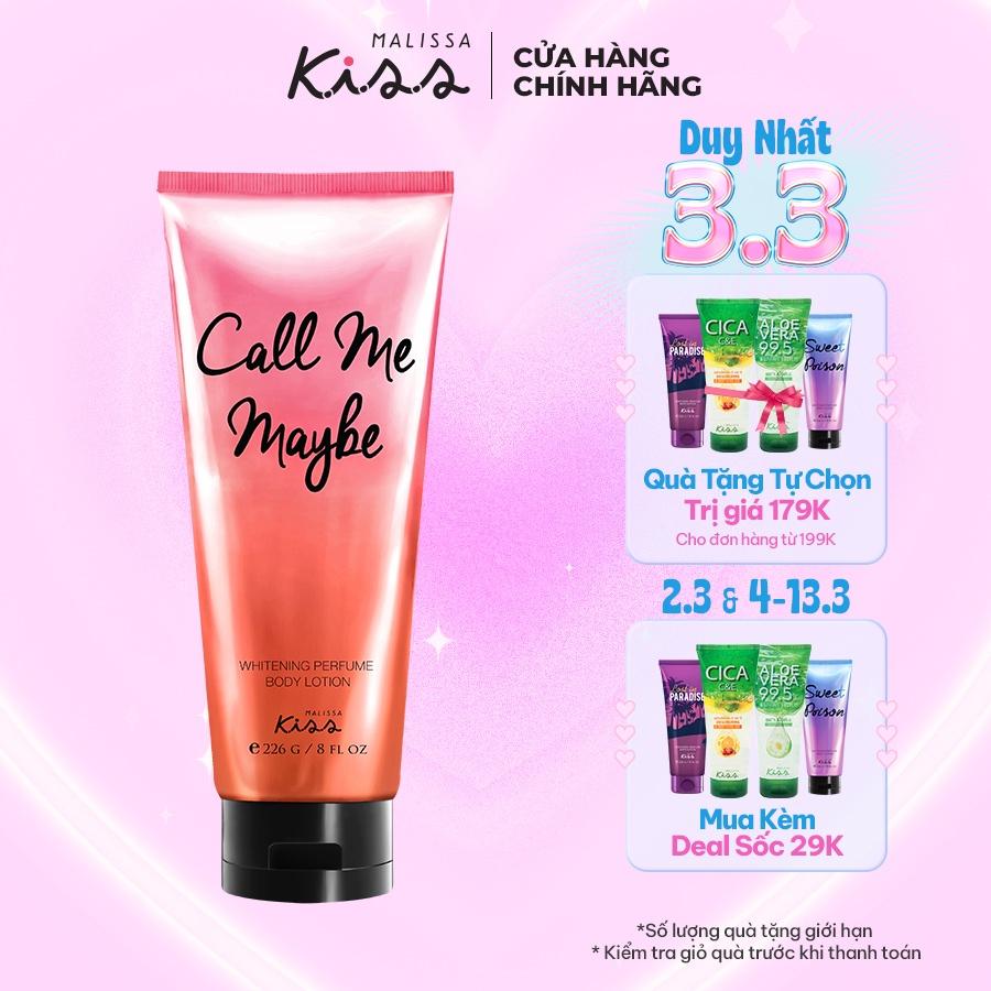 Sữa Dưỡng Trắng Da Toàn Thân Hương Nước Hoa Malissa Kiss Hương Call Me Baby 226g