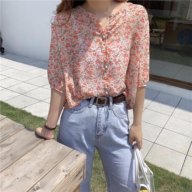 Sơ mi tay lỡ vintage