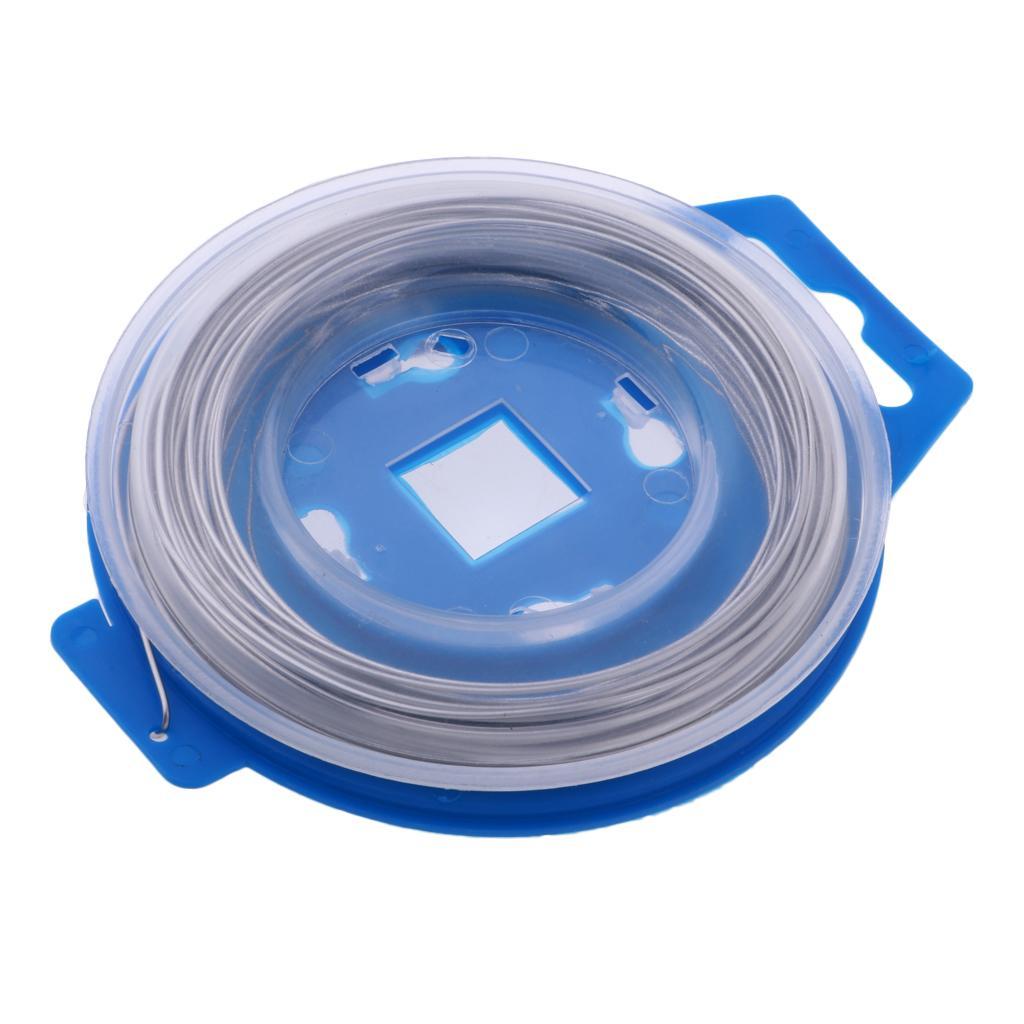2x Stainless Steel Wire Cable Safety Lock Locking Tie Roll Spool 0.8mm x 25'