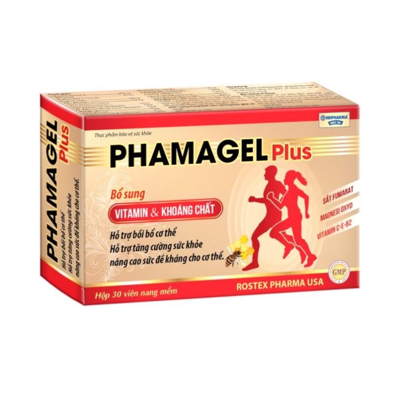 Viên uống bổ multivitamin và khoáng chất ROSTEX PHAMAGEL PLUS Hộp 30 viên - Rostex- Tủ Thuốc Bảo Châu